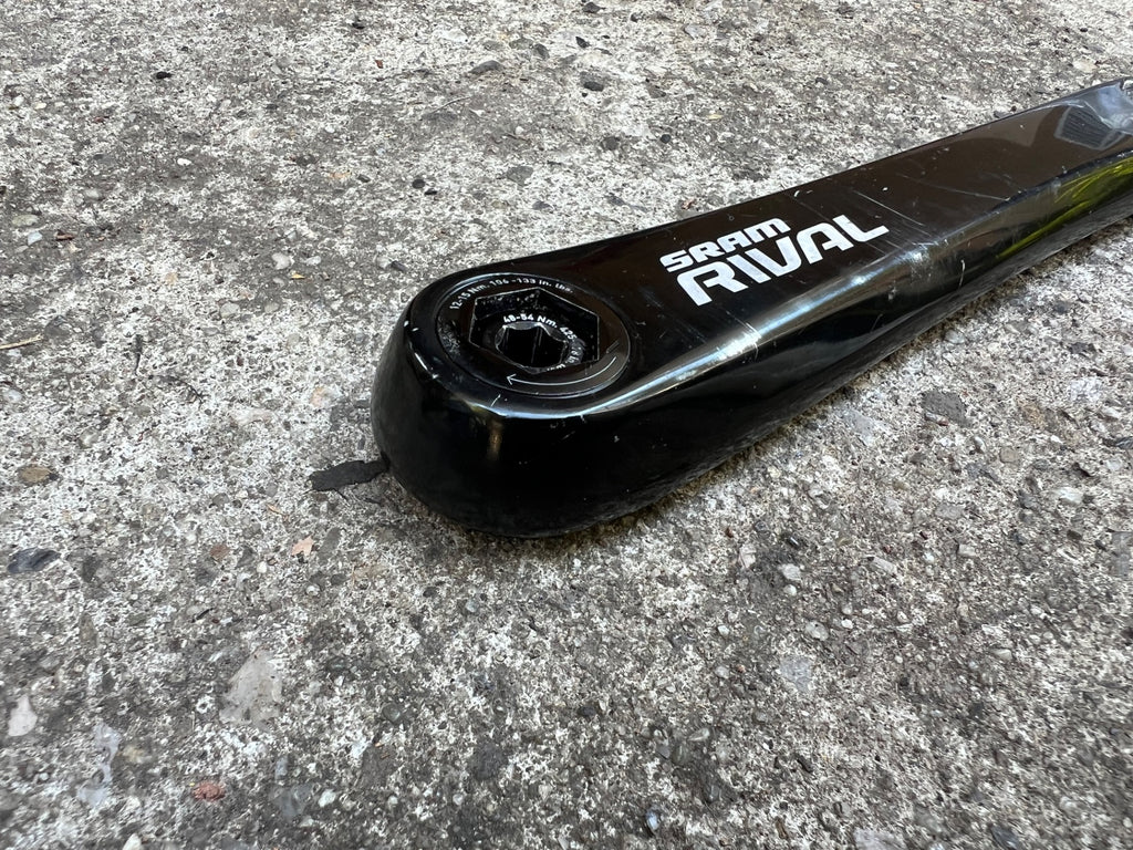 SRAM Rival GXP 24mm 34/50T 172.5mm Crankset Double Road Bike Black Aluminum 10sp - Image 4