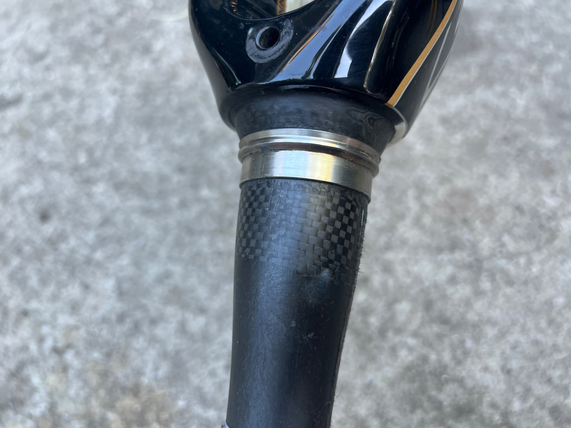 Specialized FACT 700c Carbon Fork 1 1/8” to 1 1/2” 8” Tapered Black Gold Road  - Image 4