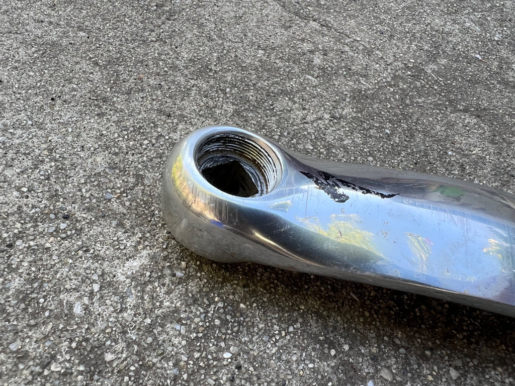 Specialized Strongarm Cranks 104/64 BCD 175mm Silver Triple Vintage MTB Retro - Image 4