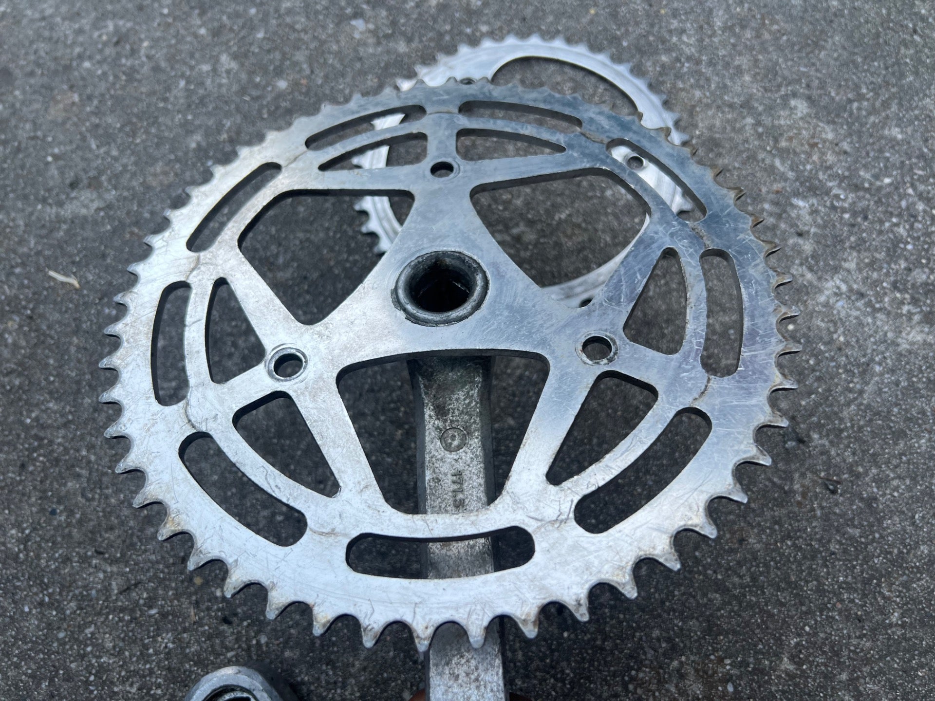 SR Melt Forged Crankset 3 Bolt 39/52 Double Vintage Road Bike Touring  - Image 4