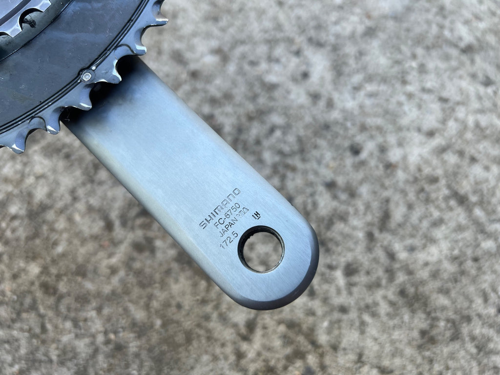 Shimano Ultegra FC-6750 34/50T 172.5mm Crankset 24mm Double 9/10 Speed Road Gray - Image 4