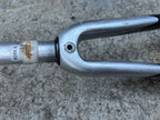 Used Fuji Carbon Fork 1 1/8” Threadless Steerer 9.25” Silver Black Road Bike Racing-Bicycle Bin