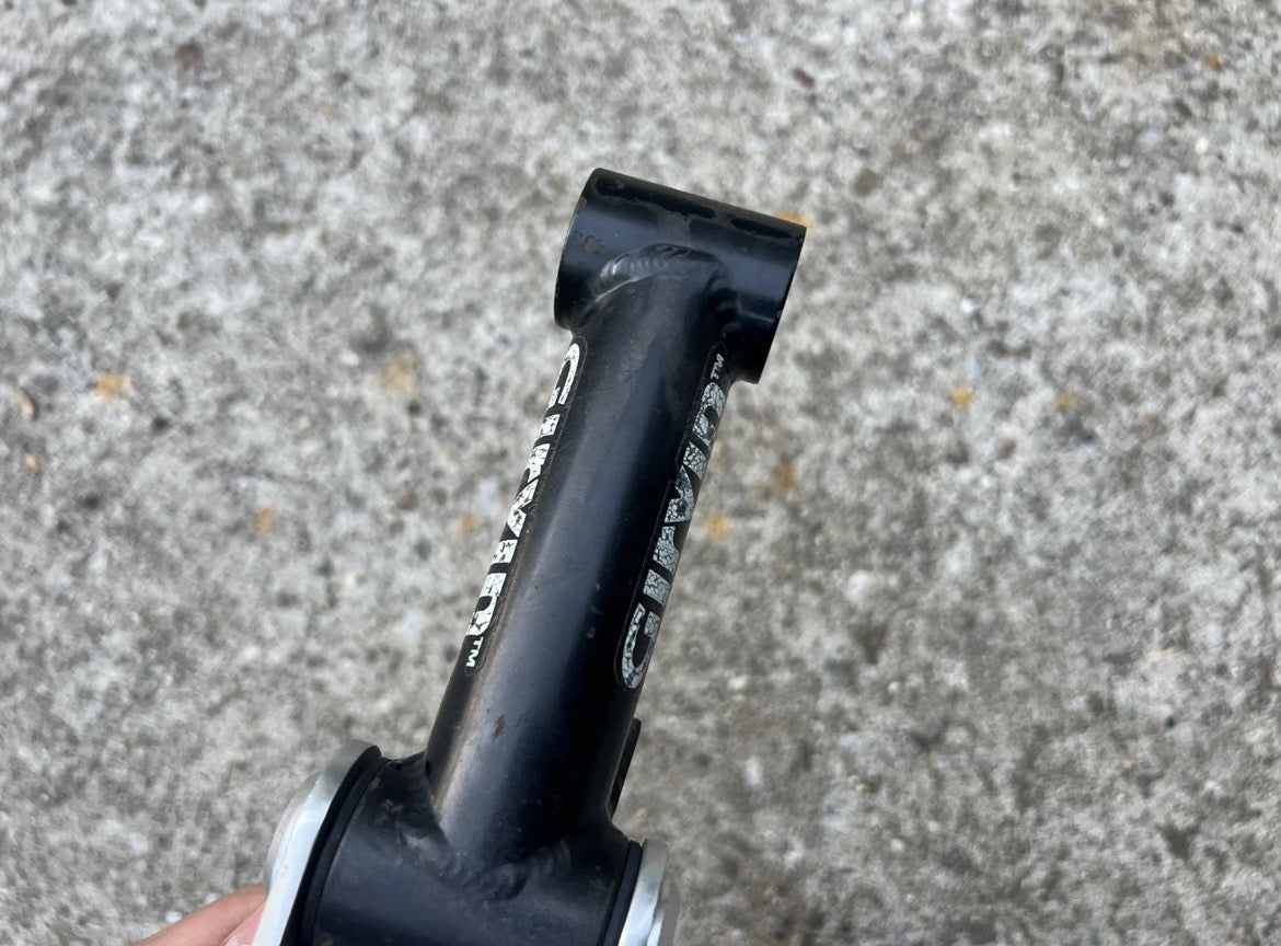 Girvin Flexstem 135mm 25.4mm 1” Steerer Vintage MTB Retro Black Silver Quill - Image 4