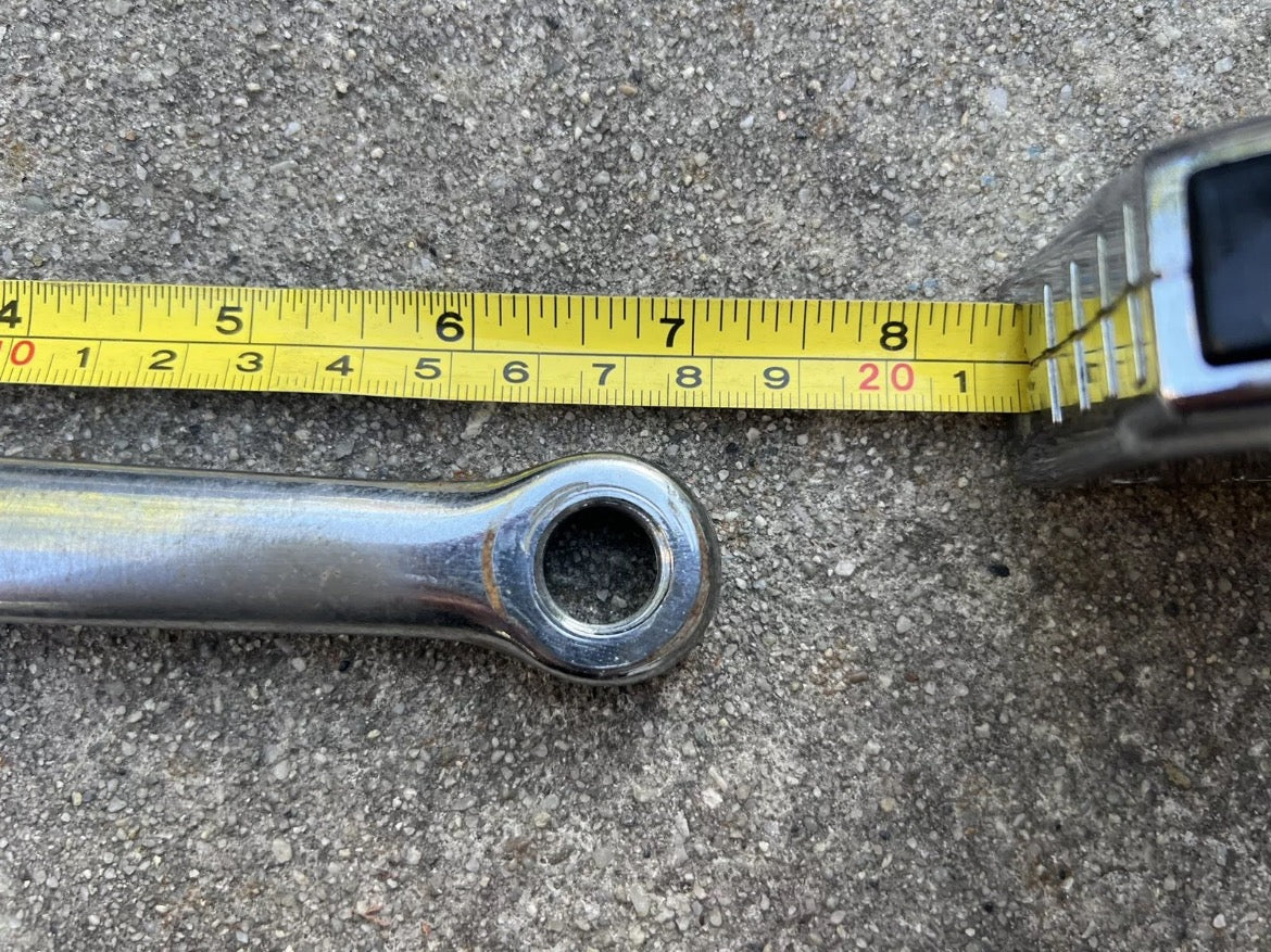 Raleigh Cotter Pin Crankset Sir Walter Stamp Steel Chrome 46T 60’s 70’s Vintage - Image 4