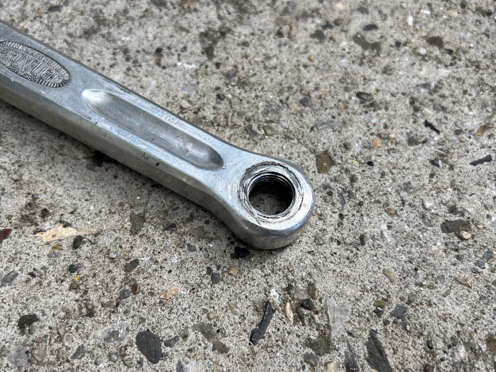 Stronglight 49D 170mm Cranks 50.4 BCD 5 Bolt Vintage Touring Road Bike Retro  - Image 4