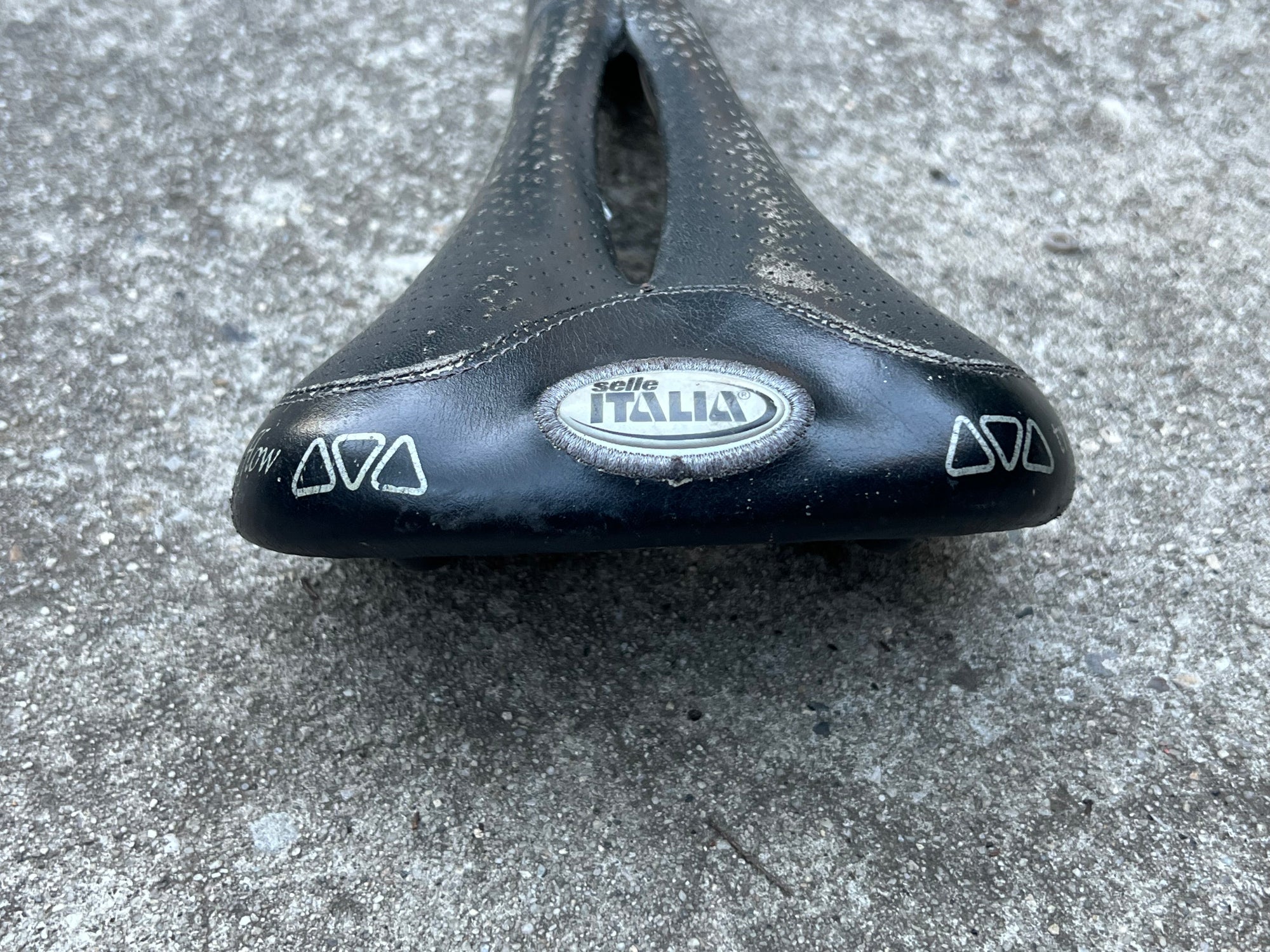 Selle Italia Flite Gel Flow Trans Am Saddle Vintage MTB Road Black Titanium Rails 7/10