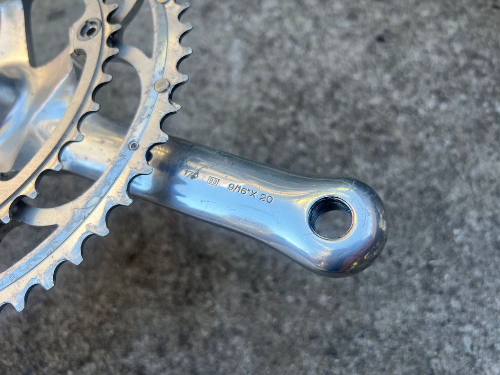 FREE SHIP Campagnolo Chorus 8 Speed 170mm 53/39T Double Vintage Road Campy Crankset