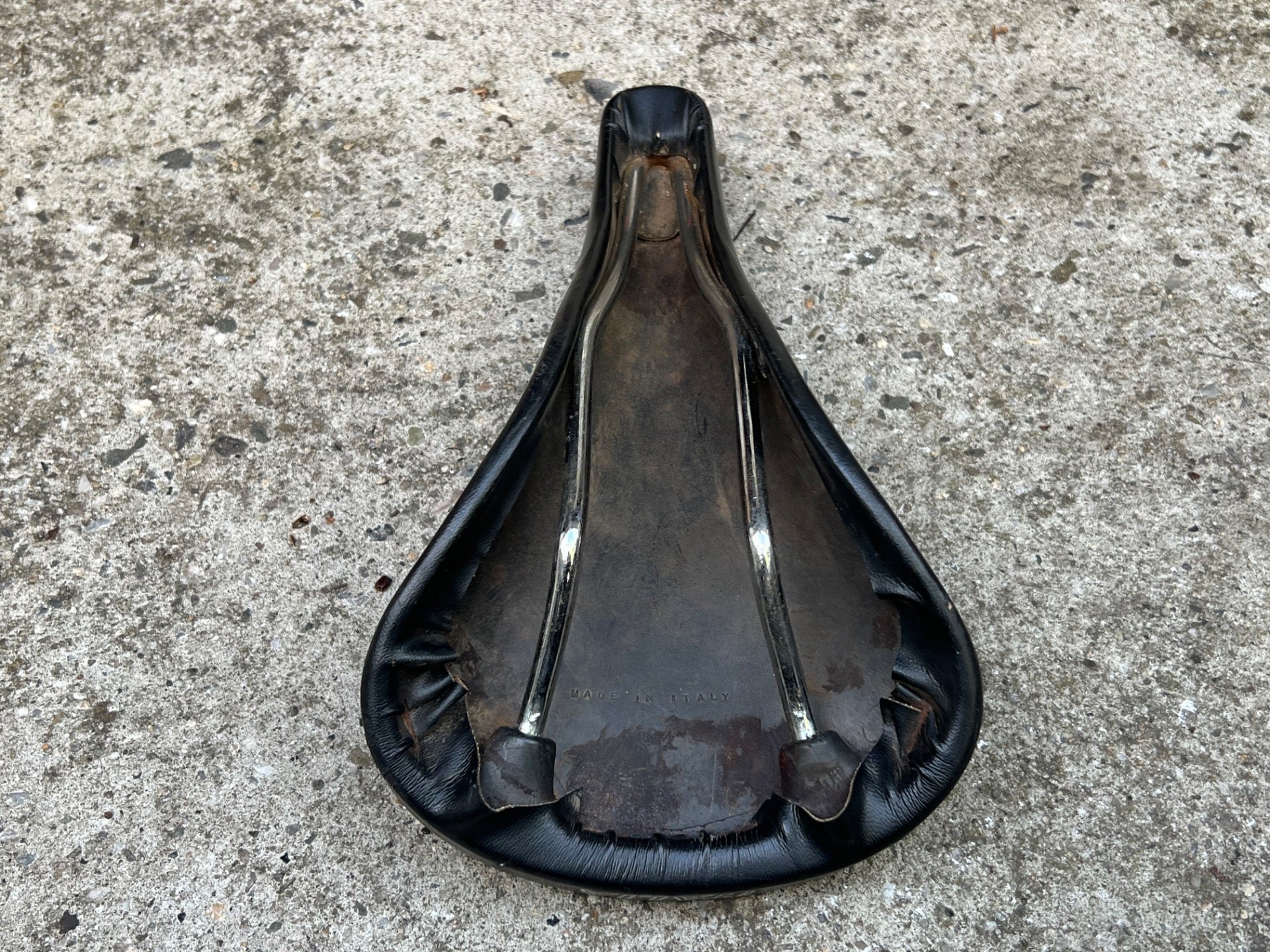 Mundialita Italia Vintage Road Bike Saddle Racing Black Italy Retro - Image 5