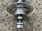 Used Suzue Pro Max Track Hubset Silver 100/120mm 32H Hole Flip Flop High Flange Road-Bicycle Bin