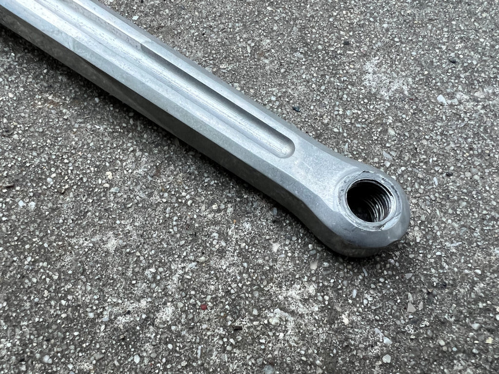 Zeus Crankset 38/52T 170mm Vintage Road Bike Silver Square Taper Double  - Image 5