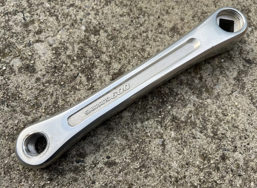 Used NICE Shimano 600 Touring Forged Crankset 52/42 170mm 3 Bolt Vintage Retro Road-Bicycle Bin