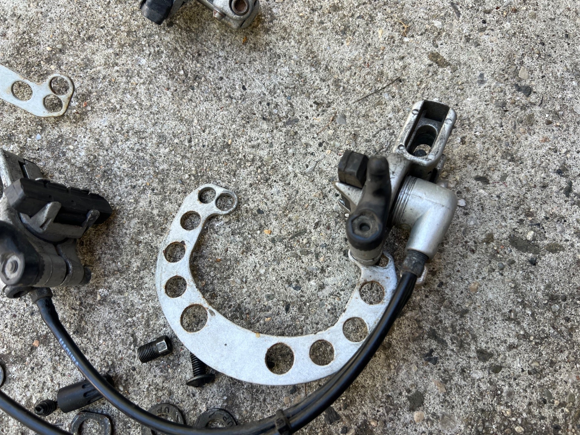 Magura Evolution Evo HS Brakes Silver Aluminum Steel Front and Rear Vintage MTB  - Image 5