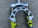 Used Serviced Marzocchi Bomber Z2 Fork Acid Green Vintage MTB Mountain 1 1/8” Retro-Bicycle Bin