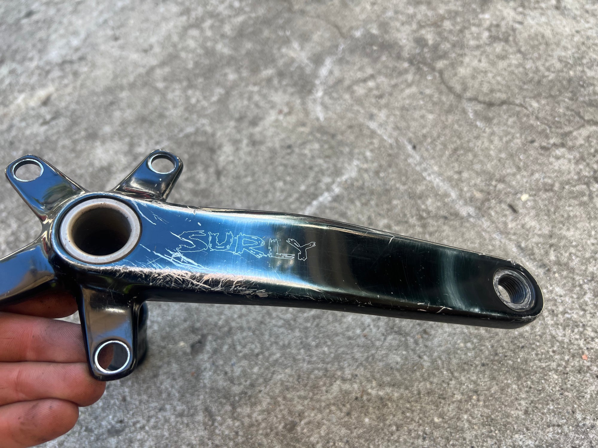 Surly OD 175mm 94/58 BCD Triple 100mm BB Fat Bike Crankset Crank Arms