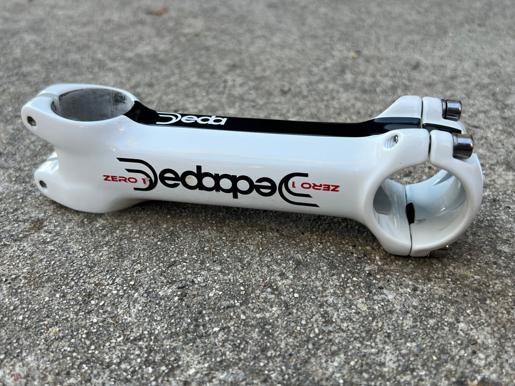 NOS Deda Zero 120x31.8mm 1 1/8” Stem Road Bike White 5 Deg 157g