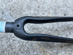 Used Bianchi XL Full Carbon Fork 700c 1 1/8” Threadless 7.5in Road Bike Black Racing-Bicycle Bin