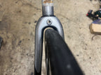 Used Fuji Carbon Fork 1 1/8” Threadless Steerer 9.25” Silver Black Road Bike Racing-Bicycle Bin
