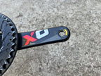 Used SRAM XO Carbon GXP Crankset 175mm 2x10 Double MTB DH 24mm Spindle Black Red-Bicycle Bin