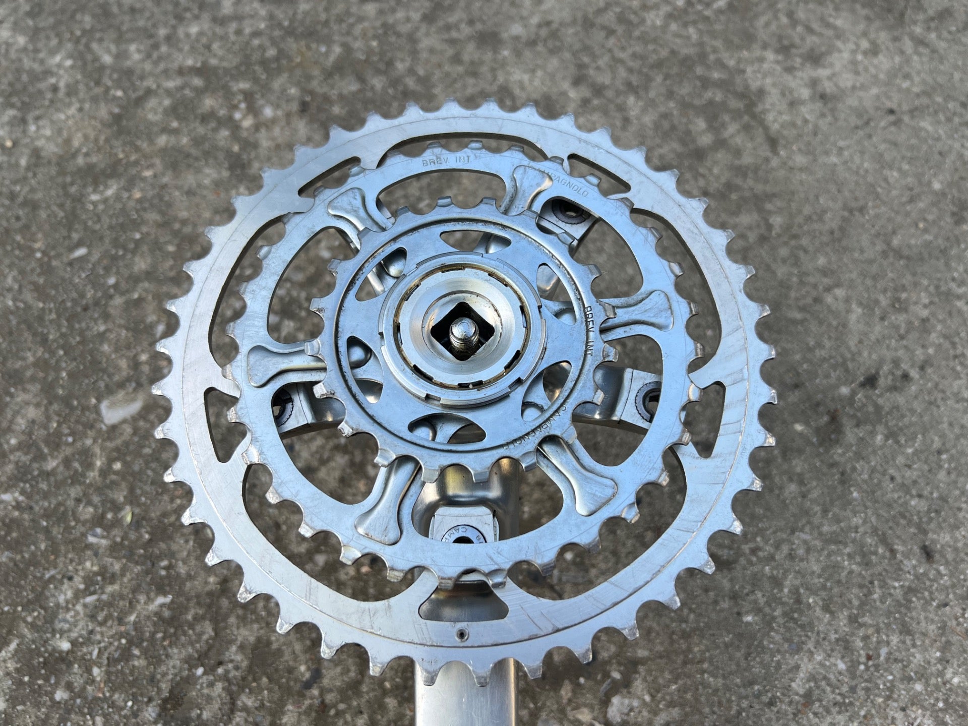 Campagnolo Icarus Record OR MTB Crankset 175mm 20/32/42T Triple Campy Silver  - Image 6
