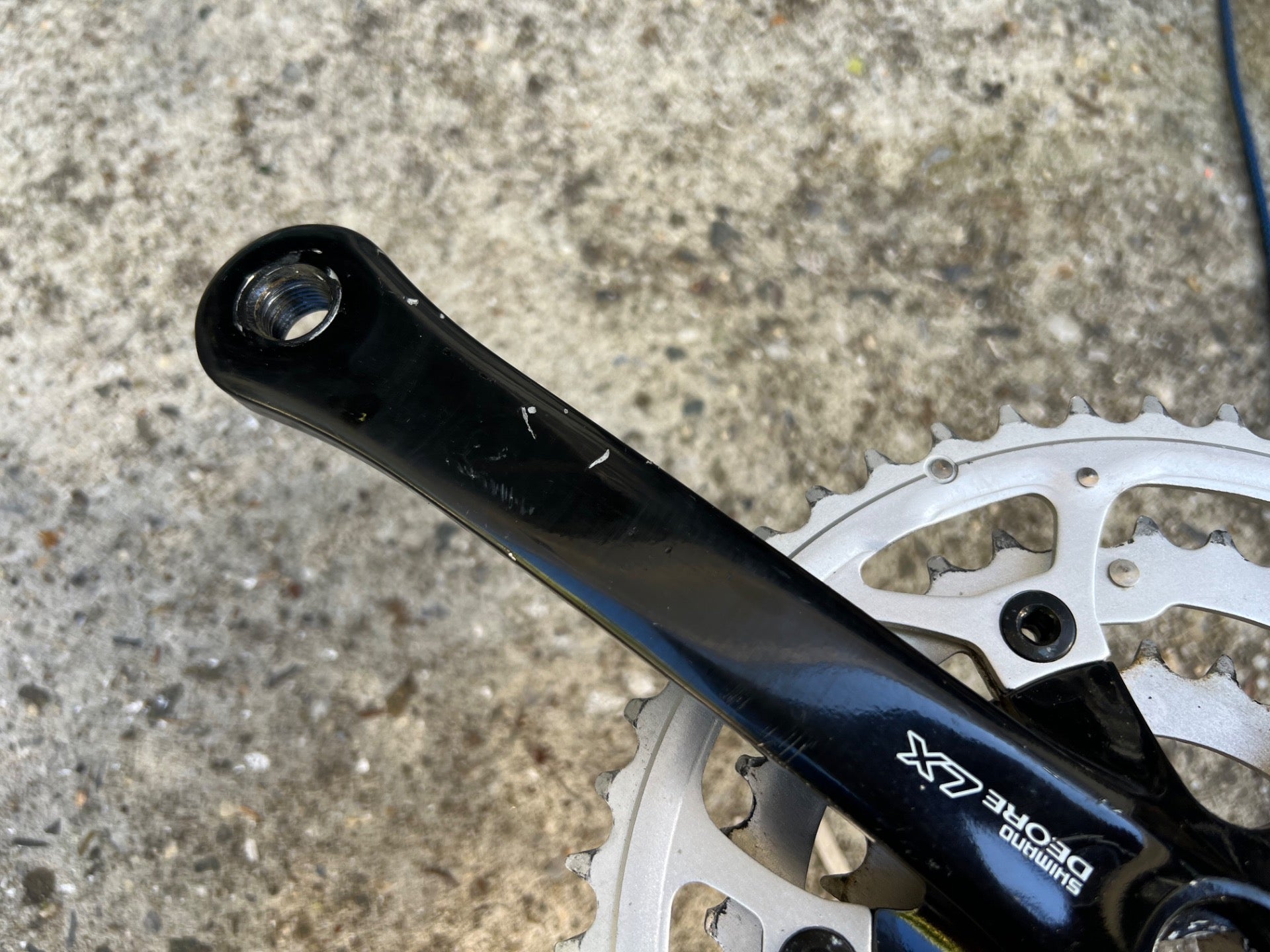 Shimano Deore LX FC-M560 175mm Crankset 46-36-26T Triple Black Vintage MTB Retro - Image 6