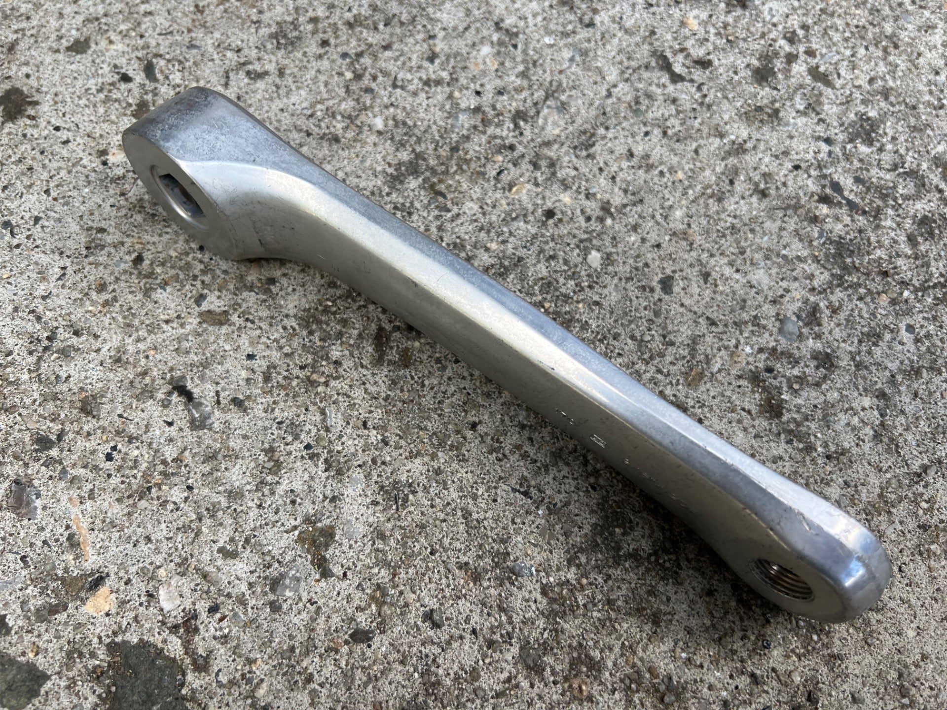 Campagnolo C-Record Crankset 170mm 53/42T Vintage Retro Road Bike Silver Campy - Image 6