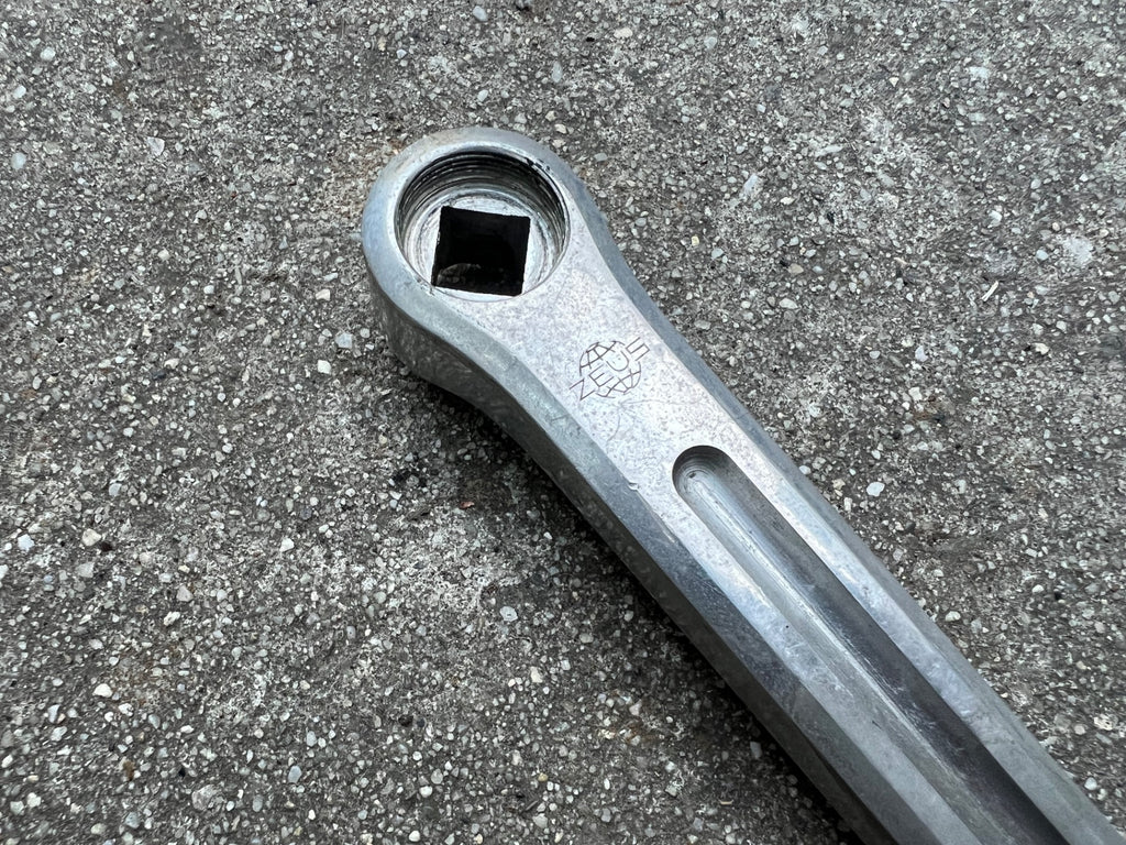 Zeus Crankset 38/52T 170mm Vintage Road Bike Silver Square Taper Double  - Image 6