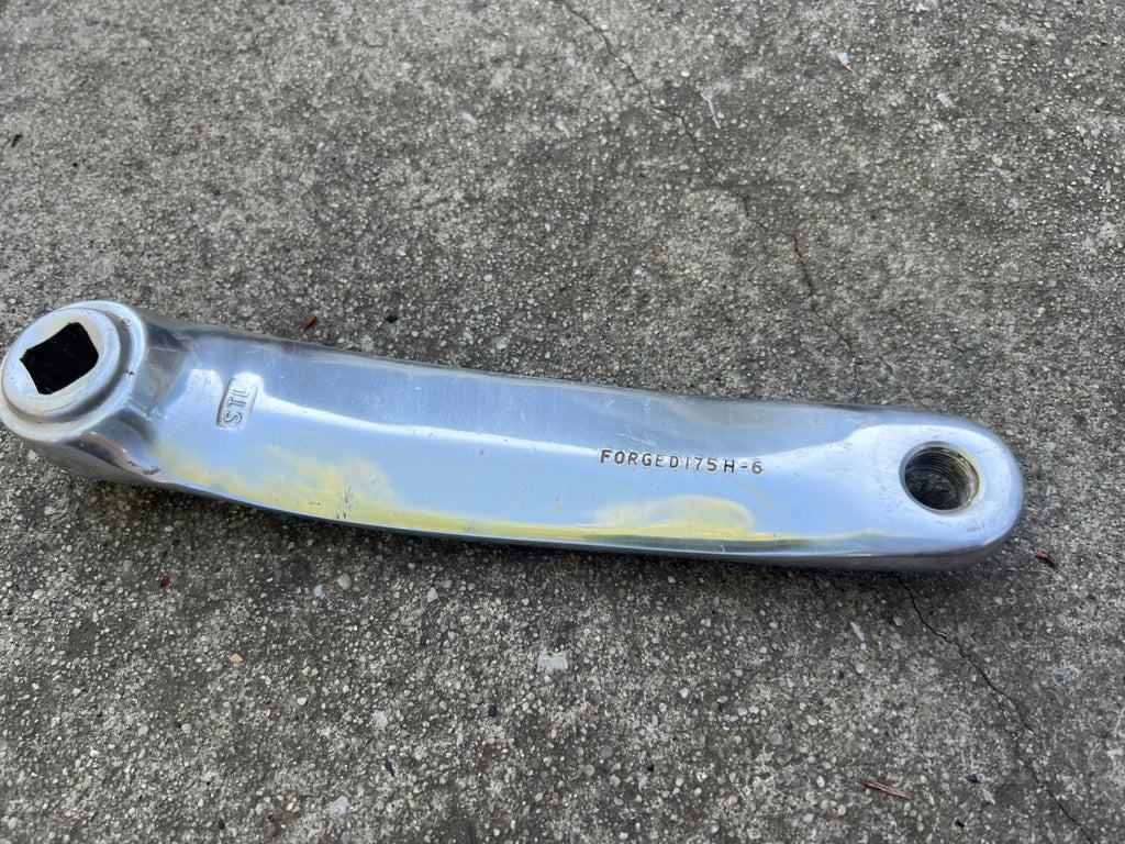 Specialized Strongarm Cranks 104/64 BCD 175mm Silver Triple Vintage MTB Retro - Image 6