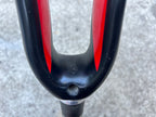 Used Specialized Carbon Fork 1 1/8” to 1 1/4” Tapered Threadless 8.5in Black Red Pink-Bicycle Bin