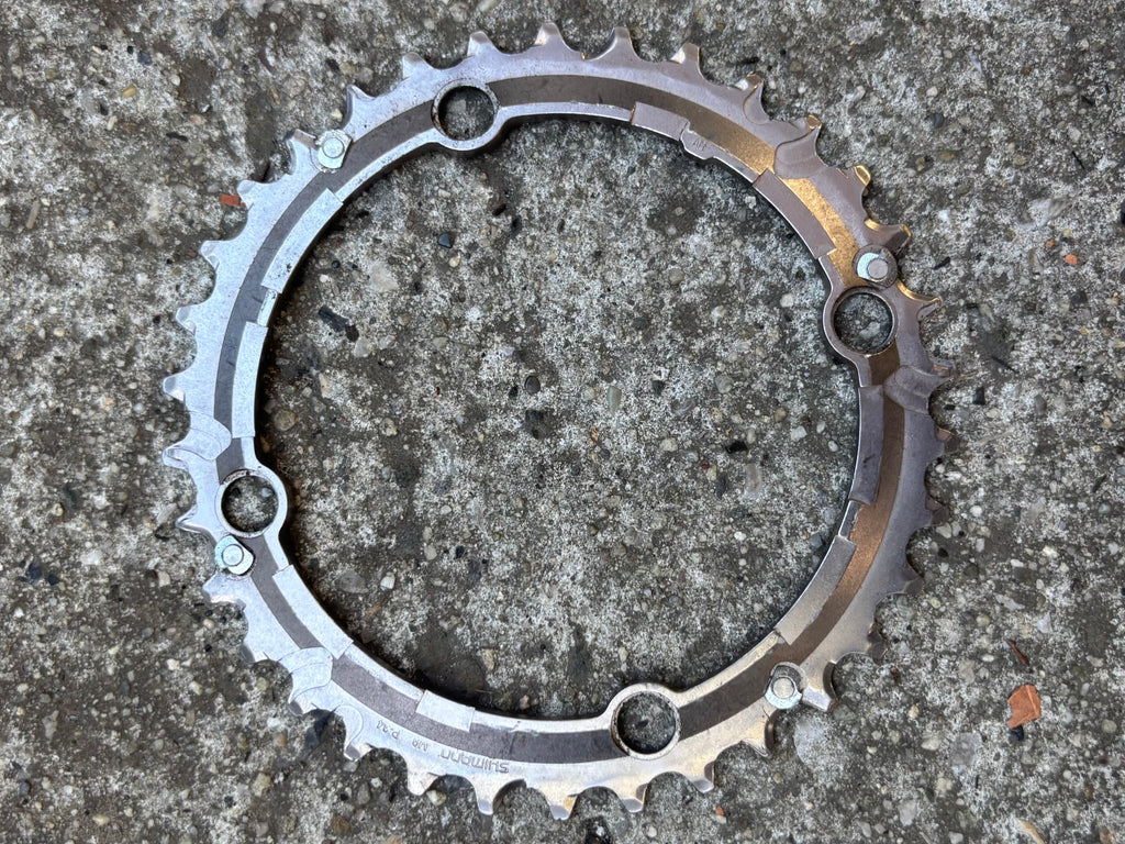Shimano XTR M952 112 BCD 34T 9 Speed 4 Bolt Middle Vintage MTB Chainring