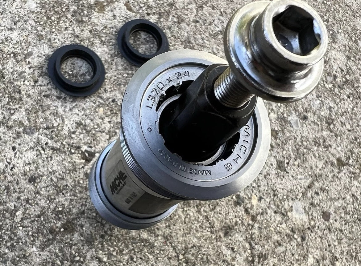 NICE MICHE Primato Crankset & Bottom Bracket BSC JIS 107x68mm 48T 165mm Track  - Image 7