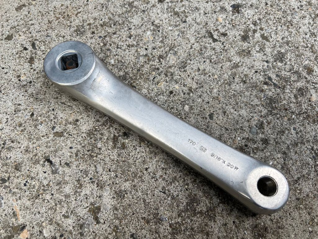 Used Campagnolo Chorus Crankset 170mm 53/42T Vintage Retro Road Bike Silver Campy-Bicycle Bin