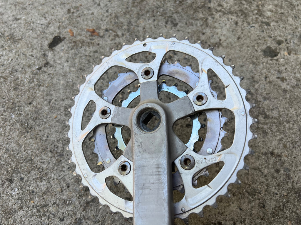 White Industires Sugino Crankset 175mm 22/32/42T Vintage MTB  - Image 7