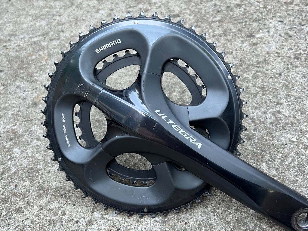 Shimano Ultegra FC-6750 175mm 39/50T Crankset Road Bike Double Racing Gray - Image 7