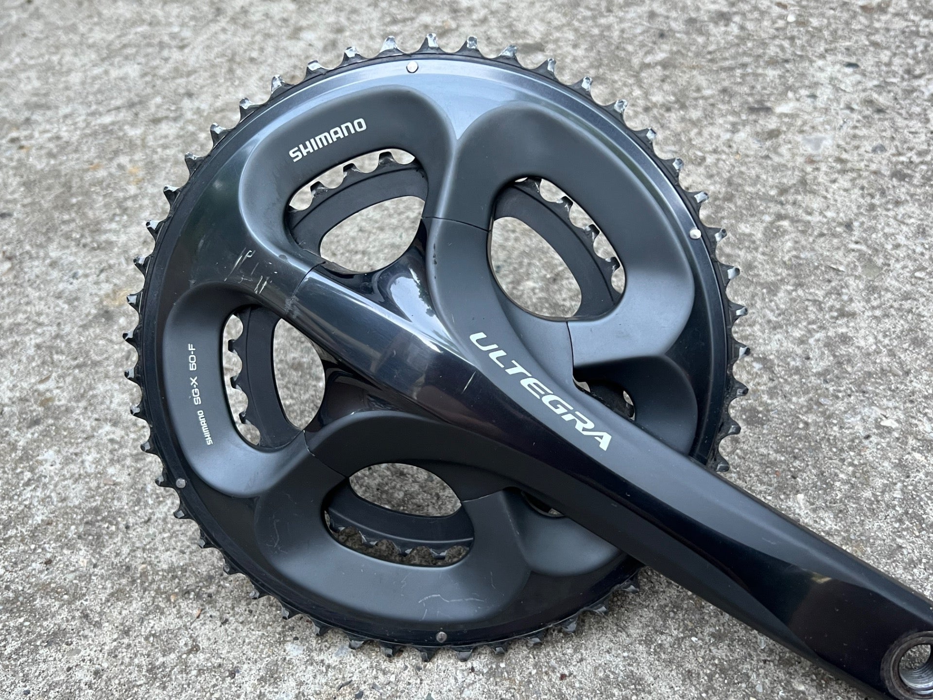 Shimano Ultegra FC-6750 175mm 39/50T Crankset Road Bike Double Racing Gray - Image 7