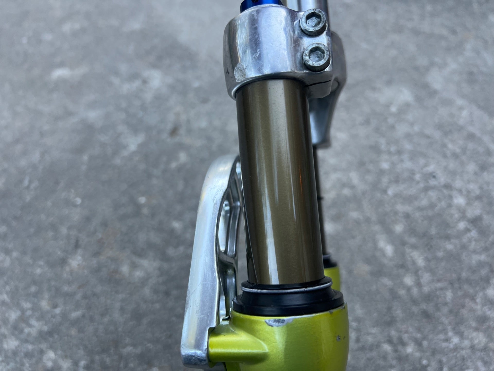SERVICED Marzocchi Bomber Z2 Fork Acid Green Vintage MTB Mountain 1 1/8” Retro - Image 7