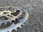 Used Sugino Maxy Crankset 171mm 40/52T Double Square Taper Vintage Retro Road Touring-Bicycle Bin