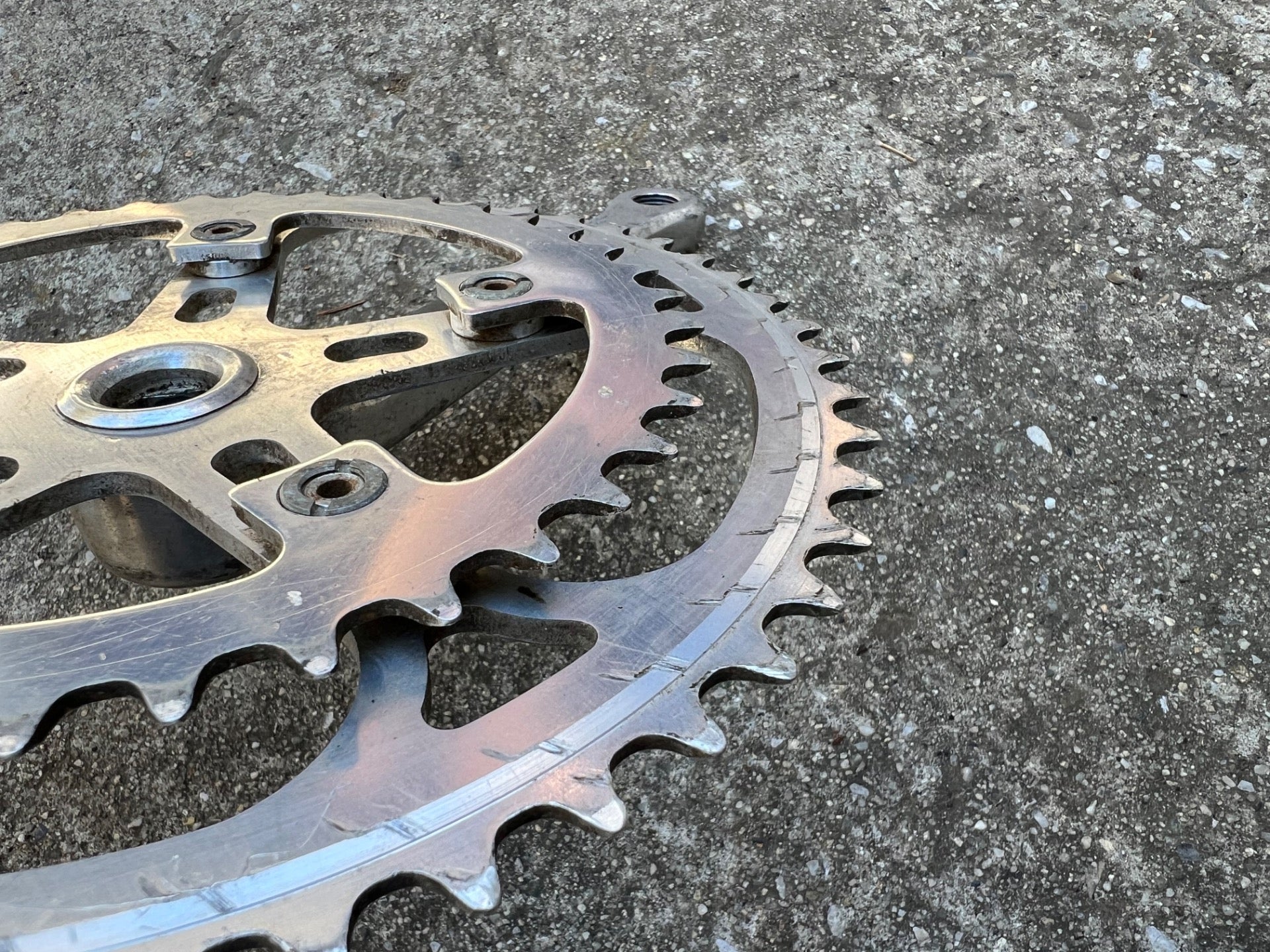 Sugino Maxy Crankset 171mm 40/52T Double Square Taper Vintage Retro Road Touring - Image 7