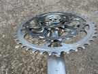 Used Campagnolo Icarus Record OR MTB Crankset 175mm 20/32/42T Triple Campy Silver-Bicycle Bin