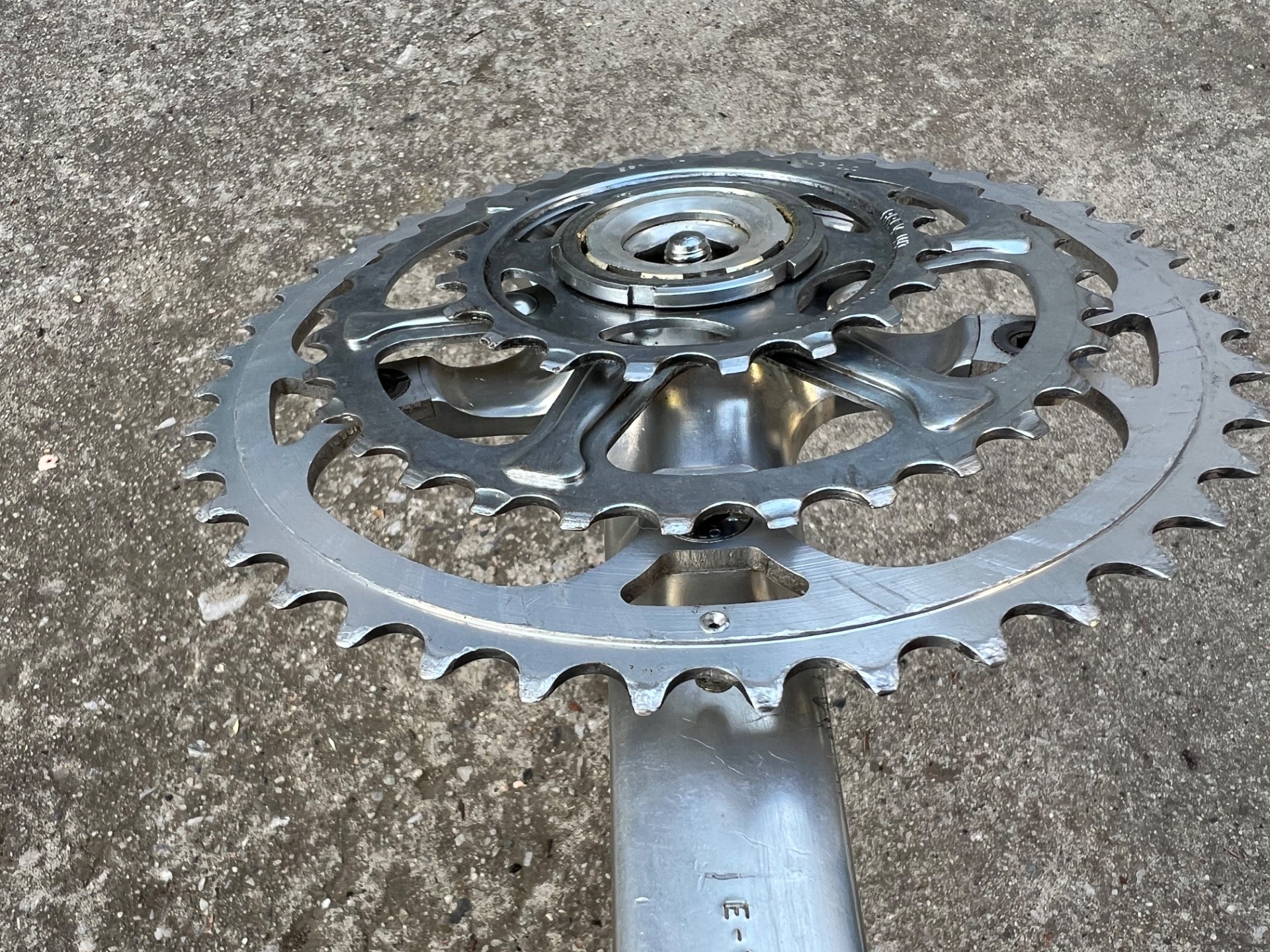 Campagnolo Icarus Record OR MTB Crankset 175mm 20/32/42T Triple Campy Silver  - Image 7