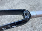 Used Reynolds Carbon 700c Fork 1 1/8” 9” Threadless Steerer Ouzo Comp ii 2 Black Road-Bicycle Bin