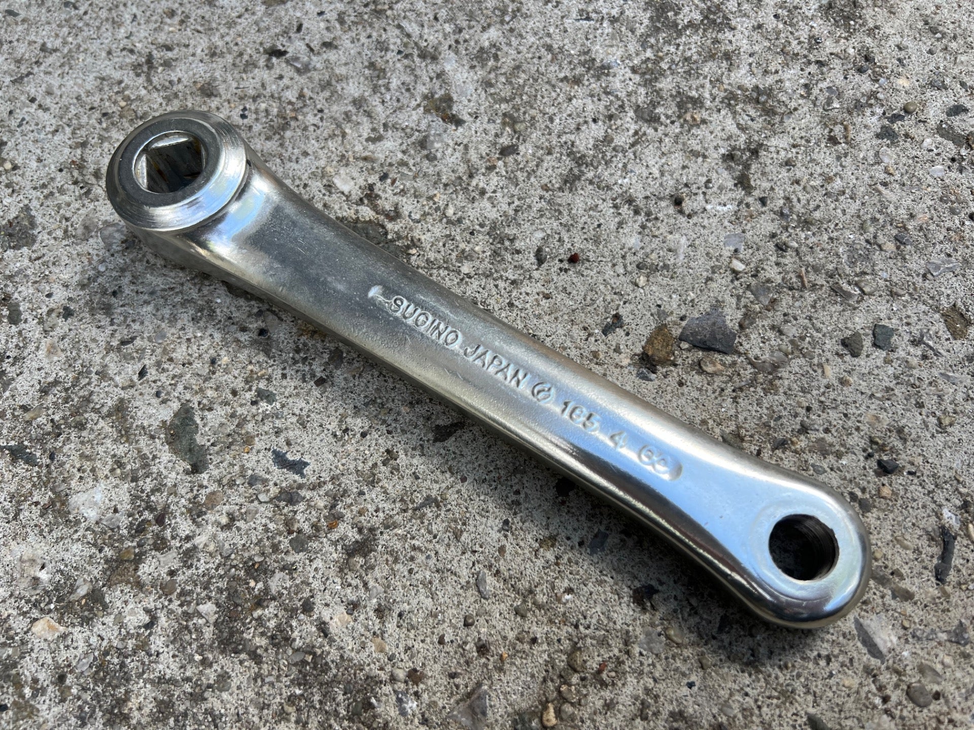Sugino GT 165mm 42/52T Crankset Vintage Road Bike Silver Touring Double Retro - Image 7