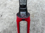Used Trek RXL Bontrager 1 1/8” Tapered Carbon Fork Red White Aluminum Road Bike Race-Bicycle Bin
