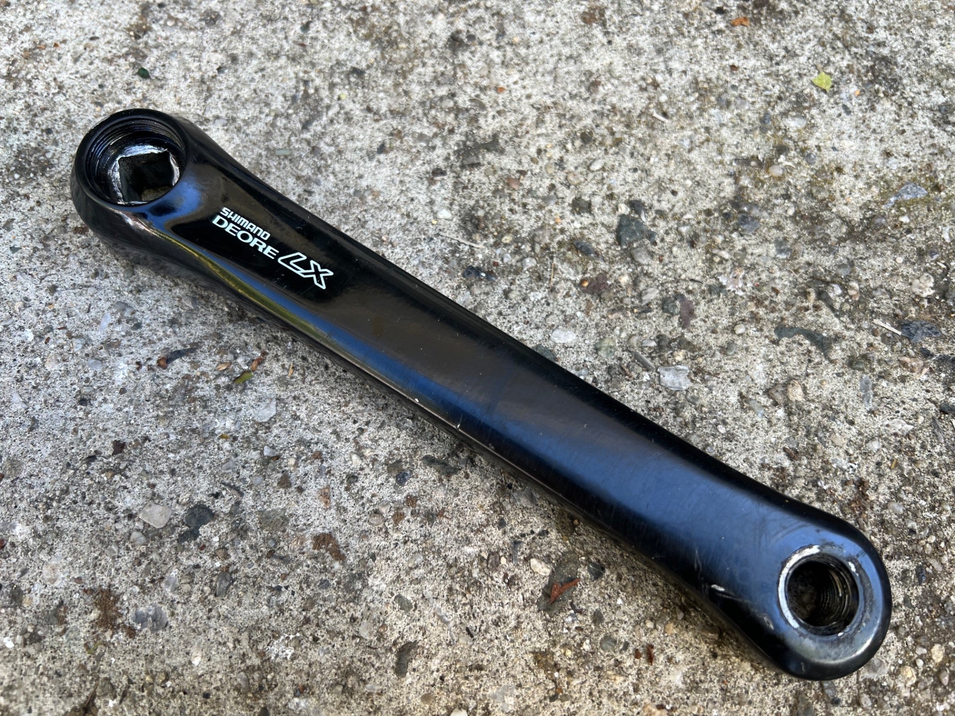 Shimano Deore LX FC-M560 175mm Crankset 46-36-26T Triple Black Vintage MTB Retro - Image 8