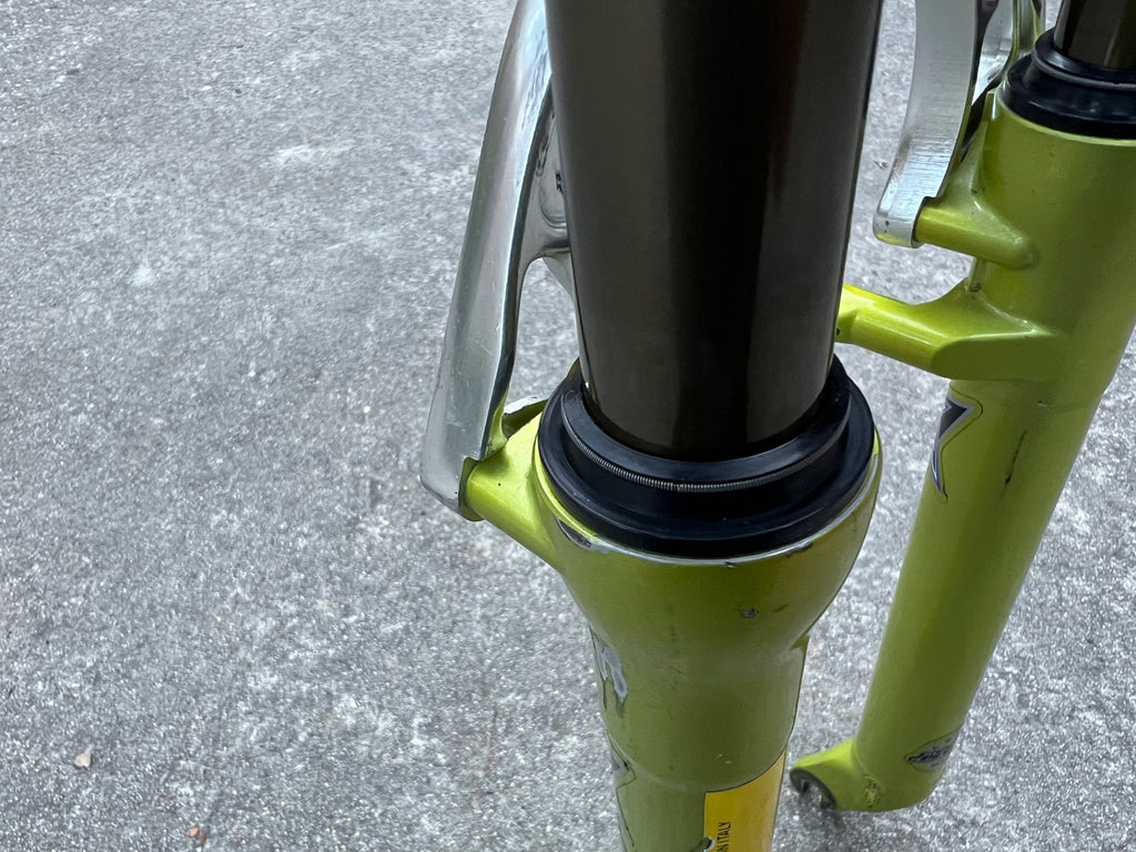Used Serviced Marzocchi Bomber Z2 Fork Acid Green Vintage MTB Mountain 1 1/8” Retro-Bicycle Bin