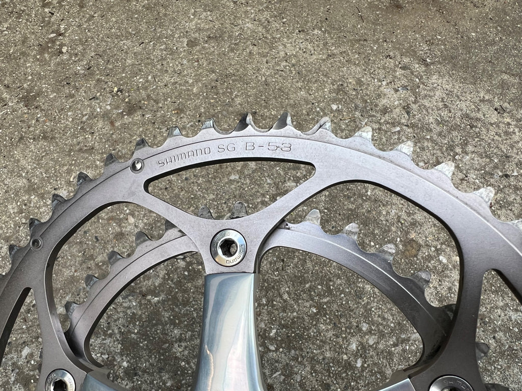 MINT Shimano Dura Ace FC-7701 172.5mm Crankset 53/39T Double 9 Speed Road Bike  - Image 9