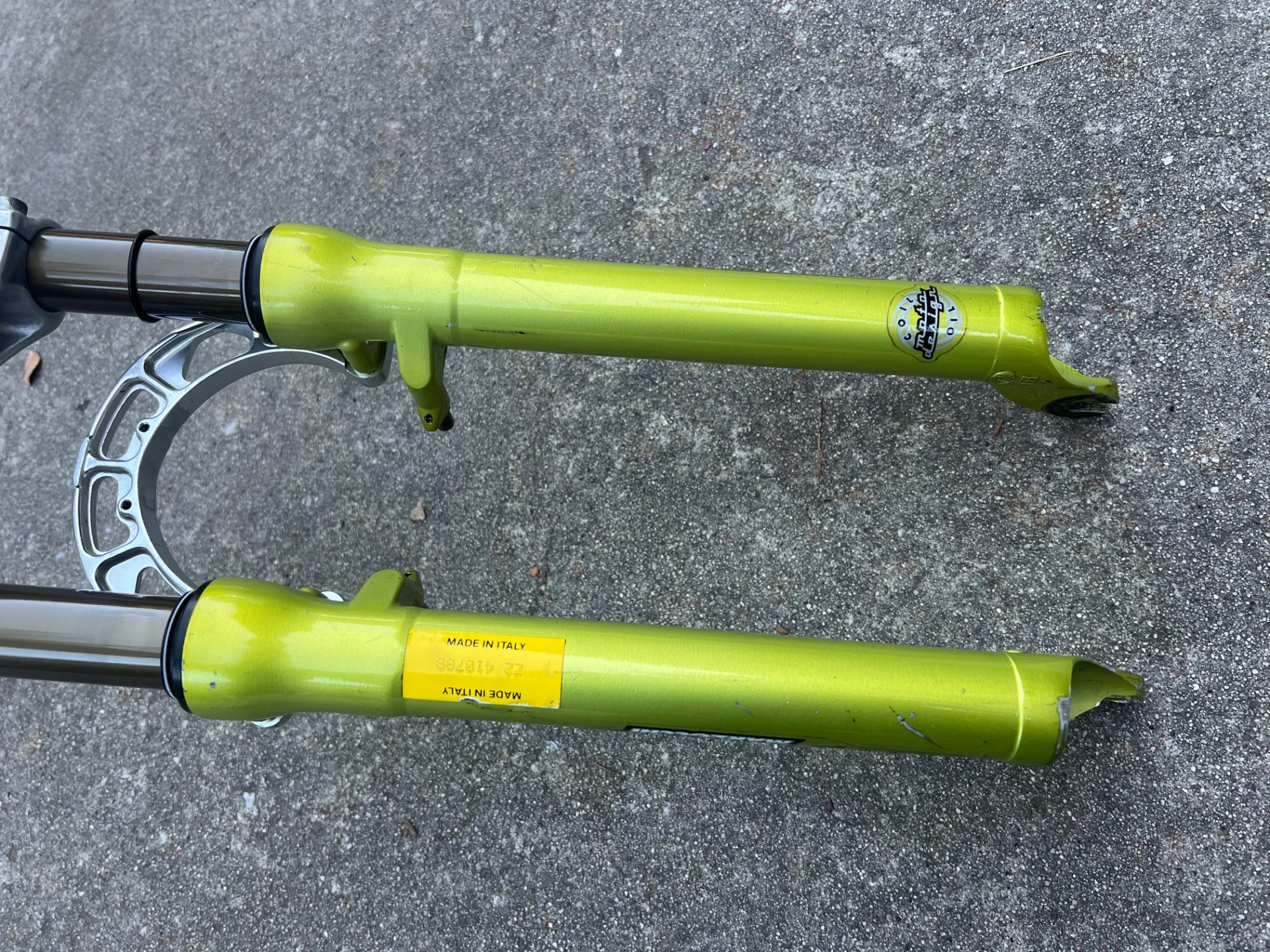 SERVICED Marzocchi Bomber Z2 Fork Acid Green Vintage MTB Mountain 1 1/8” Retro - Image 9