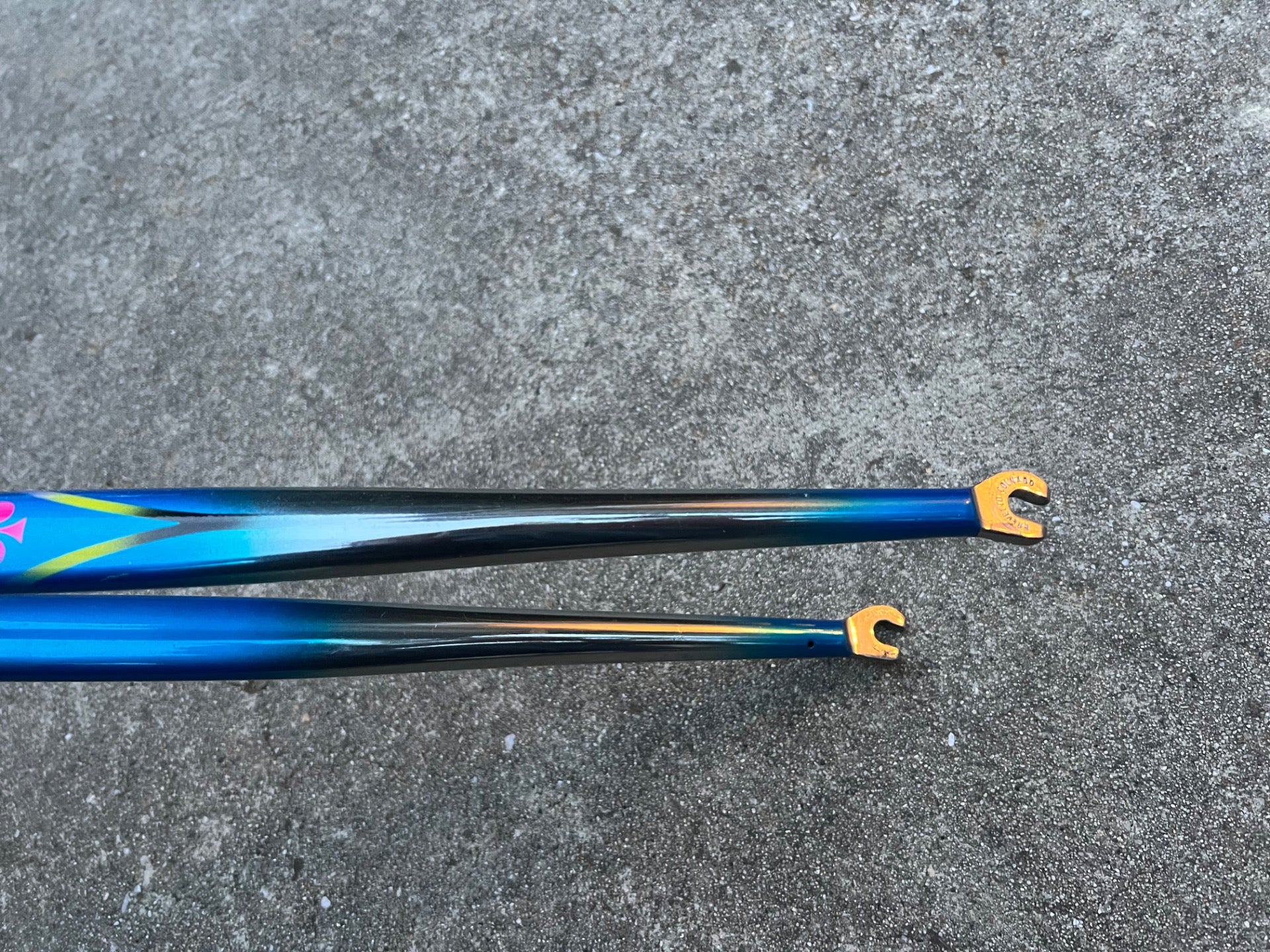 Colnago Chrome Blue Rigid Fork Road Bike Steel Vintage Retro Shamrock Logo 1in  - Image 9