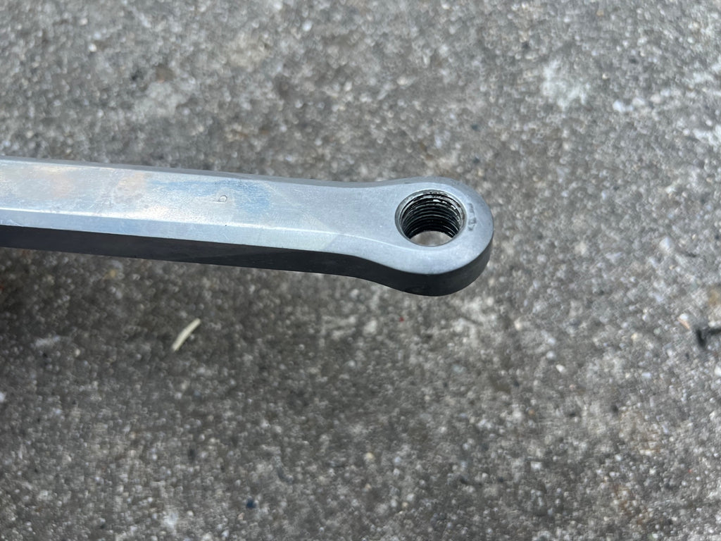 Zeus Crankset 38/52T 170mm Vintage Road Bike Silver Square Taper Double  - Image 9