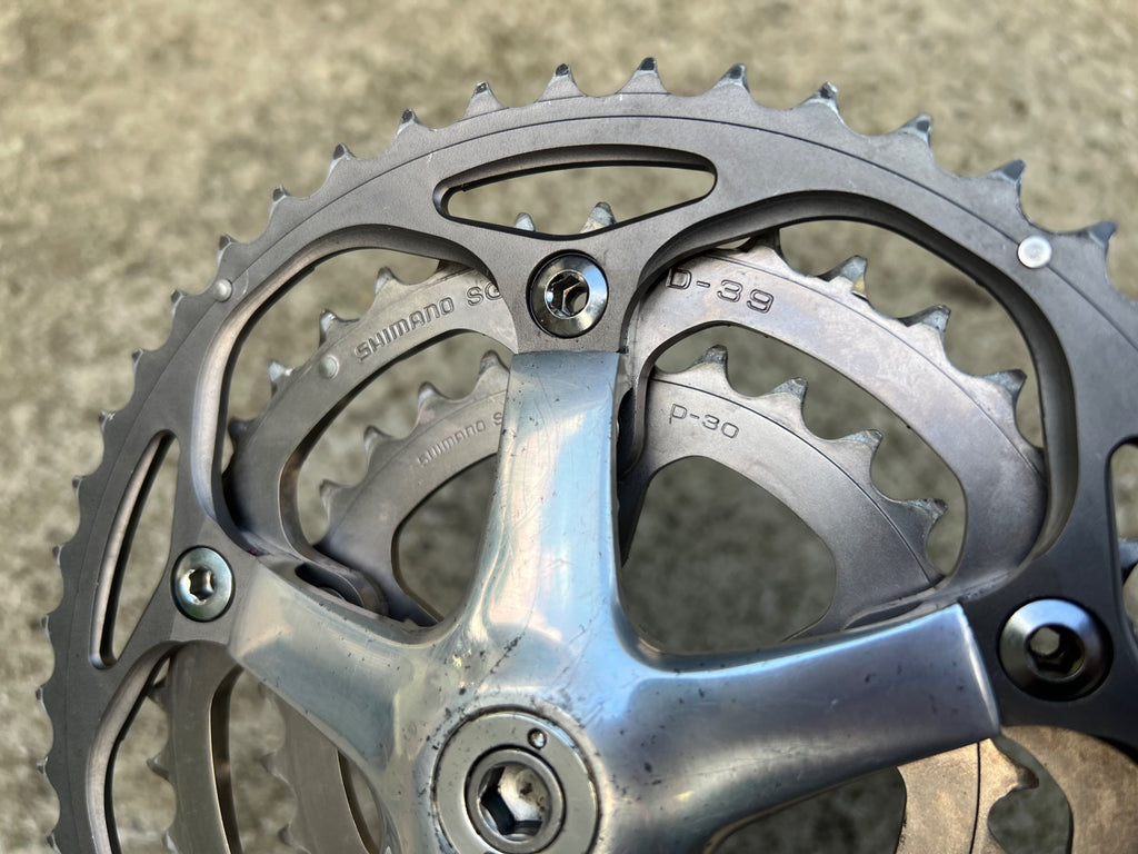 Shimano Dura Ace FC-7703 48-39-30 Triple Crankset 172.5mm Road Bike Silver  - Image 10