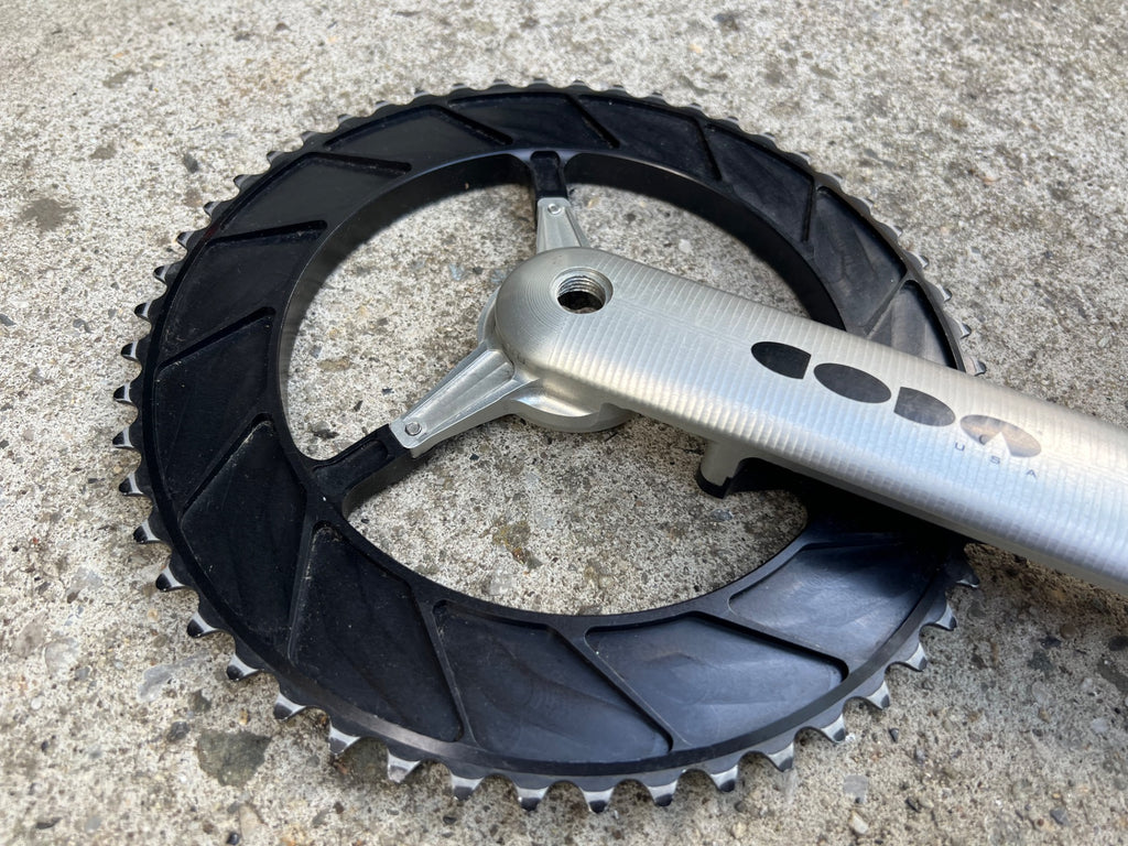 CODA Magic Motorcycle Moto 167.5mm Crankset 53/39T Road Bike Silver Cannondale  - Image 10